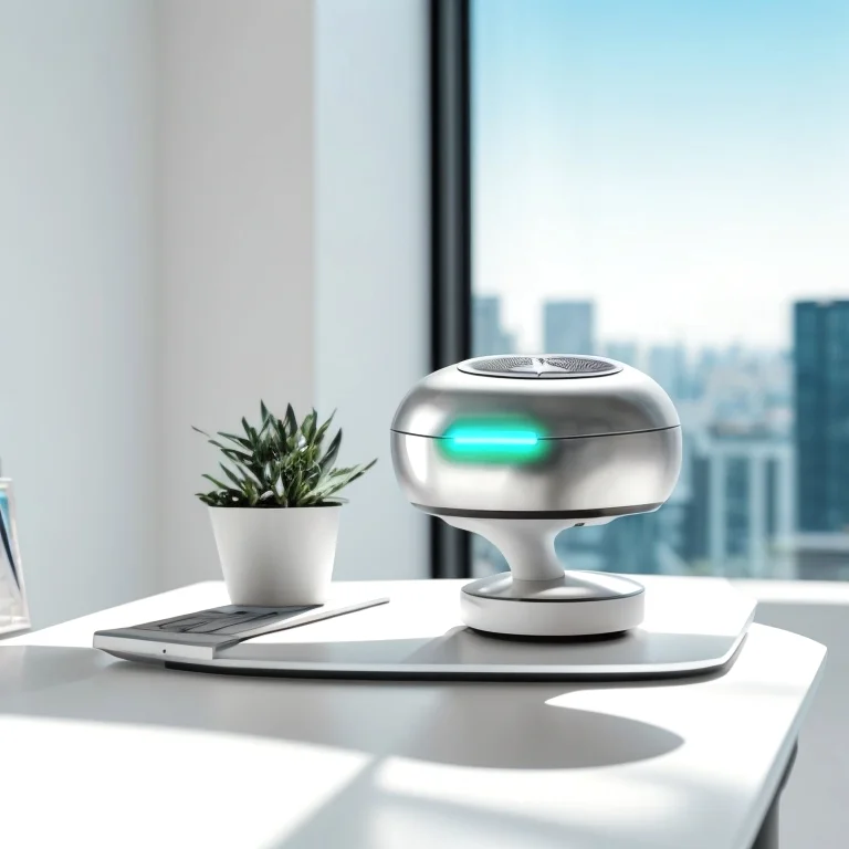 BreezeAxon Smart Fan im Wohnzimmer